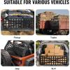 image:imageVEVOR Tailgate Net for Truck Bed 54 in x 18 in Cargo Net Durable with 4 Adjustable Buckle Straps CrossReinforced Design Extendable amp Durable Suitable for Truck Trailer Pickup Boat Jeep SUV54 in x 18 in