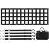 image:imageVEVOR Tailgate Net for Truck Bed 54 in x 18 in Cargo Net Durable with 4 Adjustable Buckle Straps CrossReinforced Design Extendable amp Durable Suitable for Truck Trailer Pickup Boat Jeep SUV60 in x 18 in