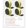 image:imageVEVOR Truck Straps 4 x30 Heavy Duty Tie Down wFlat Hooks 18000lbs Break Strength WLL 6000lbs Cargo Straps tie Down for Flatbeds Trucks Trailers Farms Rescues Tree Saver Yellow10 PackYellow