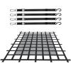 image:imageVEVOR Waterproof Cargo Net 72 in x 57 in Heavy Duty Truck Cargo NetWLL 700lbs 4 Adjustable Straps with Carabiners amp SHooks Truck Bed Cover for Trailer Pickup Boat Jeep SUV 475 x 6 ft6 x 475  1500lbs