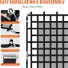 image:imageVEVOR Waterproof Cargo Net 96 in x 81 in Heavy Duty Truck Cargo NetWLL 700lbs 4 Adjustable Straps with Carabiners amp SHooks Truck Bed Cover for Trailer Pickup Boat Jeep SUV 675 x 8Polyester