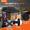 image:imageVEVOR Waterproof Cargo Net 96 in x 81 in Heavy Duty Truck Cargo NetWLL 700lbs 4 Adjustable Straps with Carabiners amp SHooks Truck Bed Cover for Trailer Pickup Boat Jeep SUV 675 x 8Polyester