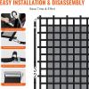 image:imageVEVOR Waterproof Cargo Net 96 in x 81 in Heavy Duty Truck Cargo NetWLL 700lbs 4 Adjustable Straps with Carabiners amp SHooks Truck Bed Cover for Trailer Pickup Boat Jeep SUV 675 x 8Polyester
