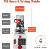 image:imageVevor Hydraulic Pump 15 Quart Hydraulic Motor Hydraulic Lift Single Phase Car Lift 3450 RPM Dump Trailer 208230 Volt Portable Car Lift 2 Horsepower Auto Lift Vehicle Lift Portable Power Press4 Quart Plastic