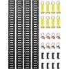 image:imageVEVOR E Track TieDown Rail Kit 32PCS 5FT ETracks Set Includes 8 Steel Rails amp 8 O Rings amp 8 TieOffs with DRing amp 8 End Caps Securing Accessories for Cargo Motorcycles and Bikes5FT28Pcs