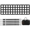 image:imageVEVOR Tailgate Net for Truck Bed 54 in x 18 in Cargo Net Durable with 4 Adjustable Buckle Straps CrossReinforced Design Extendable amp Durable Suitable for Truck Trailer Pickup Boat Jeep SUV60 in x 18 in