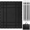 image:imageVEVOR Waterproof Cargo Net 72 in x 57 in Heavy Duty Truck Cargo NetWLL 700lbs 4 Adjustable Straps with Carabiners amp SHooks Truck Bed Cover for Trailer Pickup Boat Jeep SUV 475 x 6 ft6 x 475  700lbs