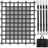 image:imageVEVOR Waterproof Cargo Net 72 in x 57 in Heavy Duty Truck Cargo NetWLL 700lbs 4 Adjustable Straps with Carabiners amp SHooks Truck Bed Cover for Trailer Pickup Boat Jeep SUV 475 x 6 ft6 x 475  1500lbs