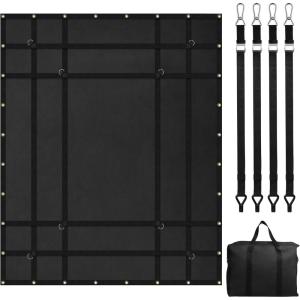 image:imageVEVOR Waterproof Cargo Net 72 in x 57 in Heavy Duty Truck Cargo NetWLL 700lbs 4 Adjustable Straps with Carabiners amp SHooks Truck Bed Cover for Trailer Pickup Boat Jeep SUV 475 x 6 ft6 x 475  700lbs
