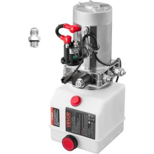 image:imageVevor Hydraulic Pump 15 Quart Hydraulic Motor Hydraulic Lift Single Phase Car Lift 3450 RPM Dump Trailer 208230 Volt Portable Car Lift 2 Horsepower Auto Lift Vehicle Lift Portable Power Press4 Quart Plastic