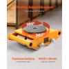 image:imageVEVOR 4PCS Machinery Skates Dollies 17637 lb Heavy Duty Equipment Moving Skates with 4 PU Wheels 360 Rotation NonSlip Cap LowProfile Industrial Mover Rollers for Factory Warehouse Workshop4 Pcssteel Wheels