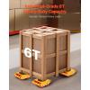 image:imageVEVOR 4PCS Machinery Skates Dollies 17637 lb Heavy Duty Equipment Moving Skates with 4 PU Wheels 360 Rotation NonSlip Cap LowProfile Industrial Mover Rollers for Factory Warehouse Workshop1pack