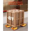 image:imageVEVOR 4PCS Machinery Skates Dollies 17637 lb Heavy Duty Equipment Moving Skates with 4 PU Wheels 360 Rotation NonSlip Cap LowProfile Industrial Mover Rollers for Factory Warehouse Workshop4piece Pu Wheels
