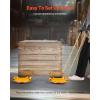 image:imageVEVOR 4PCS Machinery Skates Dollies 17637 lb Heavy Duty Equipment Moving Skates with 4 PU Wheels 360 Rotation NonSlip Cap LowProfile Industrial Mover Rollers for Factory Warehouse Workshop1 Pack New