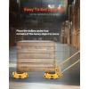 image:imageVEVOR 4PCS Machinery Skates Dollies 17637 lb Heavy Duty Equipment Moving Skates with 4 PU Wheels 360 Rotation NonSlip Cap LowProfile Industrial Mover Rollers for Factory Warehouse Workshop4 Pcssteel Wheels