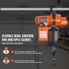 image:imageVEVOR Electric Chain Hoist 2200 lbs Load 20 ft Lifting Height 120V Single Phase Overhead Crane with Chain 328 ft Wireless amp 15 ft Wired Remote Control for Garage Shop and Home2in1 2200lbs 20ft