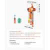 image:imageVEVOR Electric Chain Hoist 2200 lbs Load Capacity 10 ft Lifting Height 120V Single Phase Overhead Crane with Chain 10 ft Wired Remote Control for Garage Shop Hotel and Home2200lbs 20FT