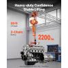image:imageVEVOR Electric Chain Hoist 2200 lbs Load Capacity 10 ft Lifting Height 120V Single Phase Overhead Crane with Chain 10 ft Wired Remote Control for Garage Shop Hotel and Home2200lbs 20FT