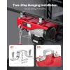 image:imageVEVOR Electric Hoist with Remote Control 440 lbs Material Handling Tool 110V Electric Hoist with 14ft Remote Control for Factories Warehouses Construction Site Attic2200LBS WirelessWired