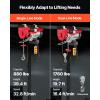 image:imageVEVOR Electric Hoist with Remote Control 440 lbs Material Handling Tool 110V Electric Hoist with 14ft Remote Control for Factories Warehouses Construction Site Attic1760lbs Wired
