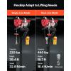 image:imageVEVOR Electric Hoist with Remote Control 440 lbs Material Handling Tool 110V Electric Hoist with 14ft Remote Control for Factories Warehouses Construction Site Attic440lbs Wired