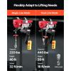 image:imageVEVOR Electric Hoist with Remote Control 440 lbs Material Handling Tool 110V Electric Hoist with 14ft Remote Control for Factories Warehouses Construction Site Attic440LBS WirelessWired