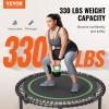 image:imageVEVOR Foldable Mini Trampoline 40 Inch Fitness Rebounder Max Load 330 lbs Exercise Trampoline Stable amp Quiet IndoorOutdoor Workout Adults40 Round Bungee cords