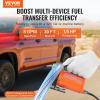 image:imageVEVOR Fuel Transfer Pump 12V DC 8 GPM 16 HP Portable Electric Diesel Transfer Pump with Auto ShutOff Fuel Nozzle Long Inlet amp Outlet Hose for Gasoline Diesel Kerosene Methanol Blends