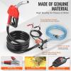 image:imageVEVOR Fuel Transfer Pump 12V DC 8 GPM 16 HP Portable Electric Diesel Transfer Pump with Auto ShutOff Fuel Nozzle Long Inlet amp Outlet Hose for Gasoline Diesel Kerosene Methanol Blends