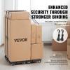 image:imageVEVOR Furniture Moving Dolly 16 x 11in 500 lbs Capacity Furniture Movers Dollies 4 Wheels Portable Moving Rollers Heavy Duty Interlocking Small Flat Dolly Cart for Heavy Furniture 2 Pack Black