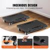 image:imageVEVOR Furniture Moving Dolly 16 x 11in 500 lbs Capacity Furniture Movers Dollies 4 Wheels Portable Moving Rollers Heavy Duty Interlocking Small Flat Dolly Cart for Heavy Furniture 2 Pack Black
