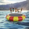image:imageVEVOR Inflatable Water Bouncer 15ft Recreational Water Trampoline Portable Bounce Swim Platform with 3Step Ladder amp Electric Air Pump Kids Adults Floating Rebounder for Pool Lake Water Sports17ft Yellowred