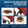 image:imageVEVOR Inflatable Water Bouncer 15ft Recreational Water Trampoline Portable Bounce Swim Platform with 3Step Ladder amp Electric Air Pump Kids Adults Floating Rebounder for Pool Lake Water Sports17ft Yellowred