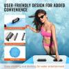 image:imageVEVOR Inflatable Water Bouncer 15ft Recreational Water Trampoline Portable Bounce Swim Platform with 3Step Ladder amp Electric Air Pump Kids Adults Floating Rebounder for Pool Lake Water Sports13ft Bluewhite
