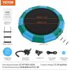image:imageVEVOR Inflatable Water Bouncer 15ft Recreational Water Trampoline Portable Bounce Swim Platform with 3Step Ladder amp Electric Air Pump Kids Adults Floating Rebounder for Pool Lake Water Sports15ft Bluegreen