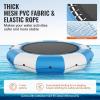 image:imageVEVOR Inflatable Water Bouncer 15ft Recreational Water Trampoline Portable Bounce Swim Platform with 3Step Ladder amp Electric Air Pump Kids Adults Floating Rebounder for Pool Lake Water Sports13ft Bluewhite