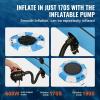 image:imageVEVOR Inflatable Water Bouncer 15ft Recreational Water Trampoline Portable Bounce Swim Platform with 3Step Ladder amp Electric Air Pump Kids Adults Floating Rebounder for Pool Lake Water Sports10ft Bluewhite