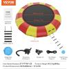 image:imageVEVOR Inflatable Water Bouncer 15ft Recreational Water Trampoline Portable Bounce Swim Platform with 3Step Ladder amp Electric Air Pump Kids Adults Floating Rebounder for Pool Lake Water Sports17ft Yellowred