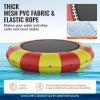 image:imageVEVOR Inflatable Water Bouncer 15ft Recreational Water Trampoline Portable Bounce Swim Platform with 3Step Ladder amp Electric Air Pump Kids Adults Floating Rebounder for Pool Lake Water Sports17ft Yellowred