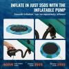image:imageVEVOR Inflatable Water Bouncer 15ft Recreational Water Trampoline Portable Bounce Swim Platform with 3Step Ladder amp Electric Air Pump Kids Adults Floating Rebounder for Pool Lake Water Sports15ft Bluegreen