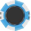 image:imageVEVOR Inflatable Water Bouncer 15ft Recreational Water Trampoline Portable Bounce Swim Platform with 3Step Ladder amp Electric Air Pump Kids Adults Floating Rebounder for Pool Lake Water Sports10ft Bluewhite