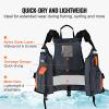 image:imageVEVOR Life Vest for Watersports PFD Life Jacket with Waterproof Nylon amp 80N Buoyancy Life VestJacket for Any Water ActivityFishing Kayaking Surfing and More Men and WomenSmall