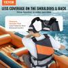 image:imageVEVOR Life Vest for Watersports PFD Life Jacket with Waterproof Nylon amp 80N Buoyancy Life VestJacket for Any Water ActivityFishing Kayaking Surfing and More Men and WomenSmall