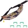 image:imageVEVOR Manual Inflatable Belt Pack for Adults 105N Buoyancy Over 80 Pounds and Up to 59 in Waist Adjustable Inflatable PFD Waist for SUP Paddelboarding Kayaking CO2 Cylinder Not IncludedGreen