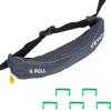 image:imageVEVOR Manual Inflatable Belt Pack for Adults 105N Buoyancy Over 80 Pounds and Up to 59 in Waist Adjustable Inflatable PFD Waist for SUP Paddelboarding Kayaking CO2 Cylinder Not IncludedGray