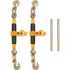 image:imageVEVOR Ratchet Chain Binder 51638 Heavy Duty Load Binders with G80 Hooks 7100 lbs Secure Load Limit Laborsaving Antiskid Handle Tie Down Hauling Chain Binders for Flatbed Truck Trailer 4 P