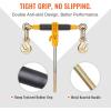 image:imageVEVOR Ratchet Chain Binder 51638 Heavy Duty Load Binders with G80 Hooks 7100 lbs Secure Load Limit Laborsaving Antiskid Handle Tie Down Hauling Chain Binders for Flatbed Truck Trailer 4 P