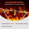 image:imageVEVOR Ratchet Chain Binder 51638 Heavy Duty Load Binders with G80 Hooks 7100 lbs Secure Load Limit Laborsaving Antiskid Handle Tie Down Hauling Chain Binders for Flatbed Truck Trailer 4 P