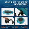 image:imageVEVOR Water Bouncer 10ft Swim Trampoline EasytoCarry Bouncing Platform with Slide Includes 3Step Ladder amp Electric Pump Ideal for Pool amp Lake ActivitiFloating Jump System for Kids amp Adults