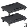 image:imageVEVOR Furniture Moving Dolly 16 x 11in 500 lbs Capacity Furniture Movers Dollies 4 Wheels Portable Moving Rollers Heavy Duty Interlocking Small Flat Dolly Cart for Heavy Furniture 2 Pack Black